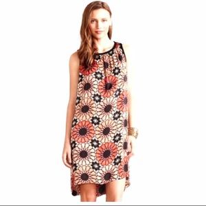 Anthropologie Nomad Morgan Carper Mini Dress XS Sleeveless Bold Floral Print